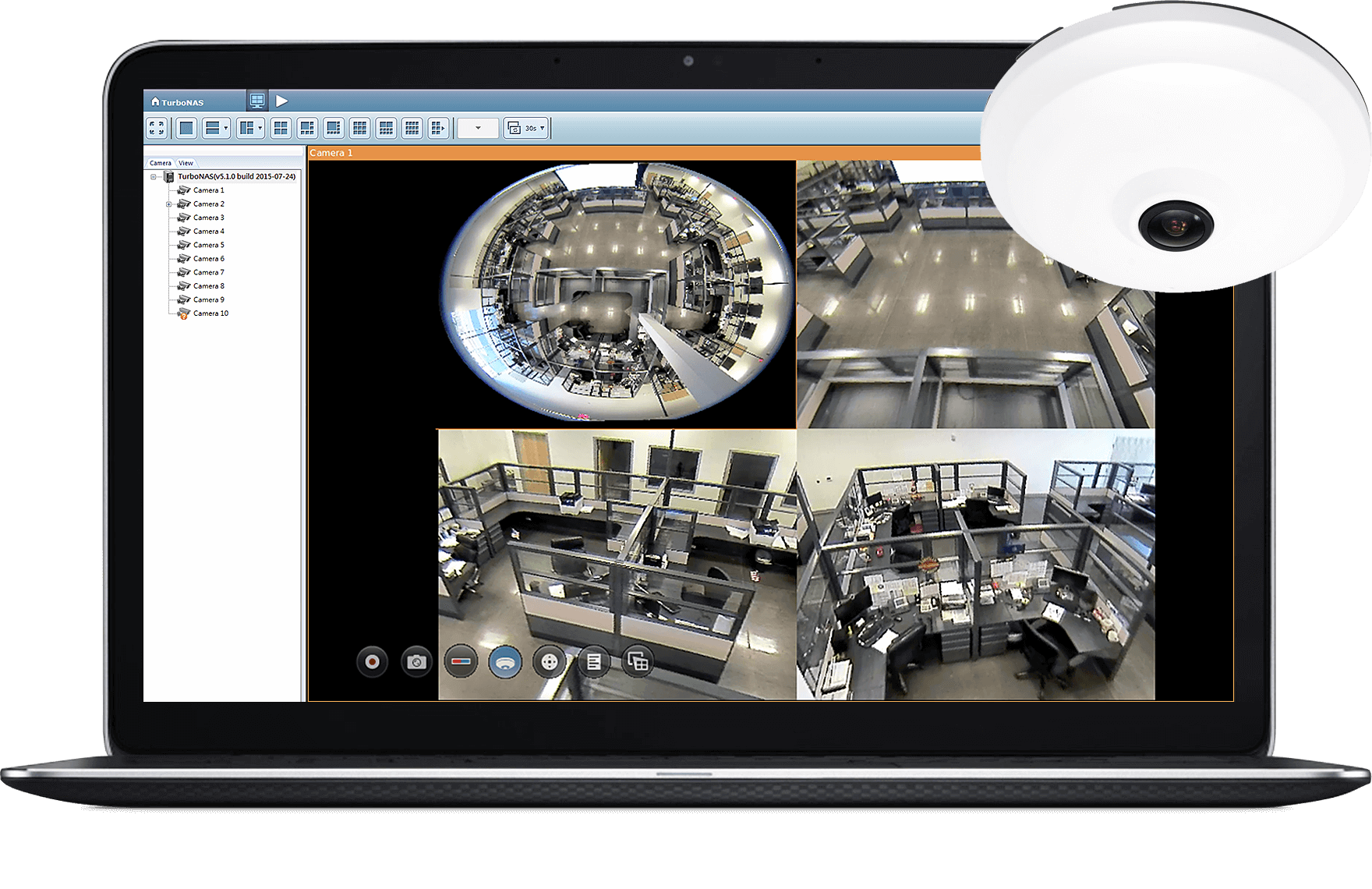QNAP Dewarp Technology for Various Monitoring Applications