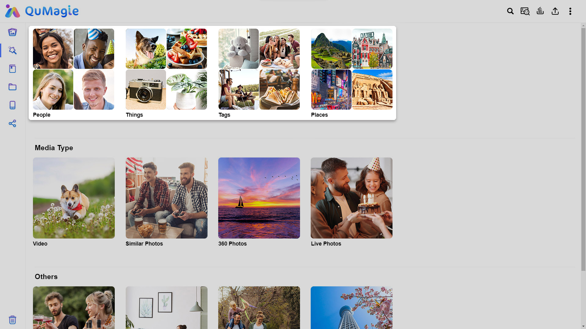 QuMagie AI 照片库