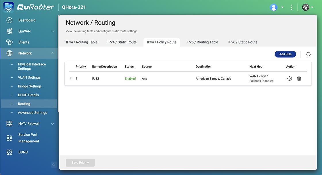 原则型路由 (Policy-based Routing)：灵活设置路由规则，提升网络效率