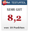 QNAP TS-419P荣获德国 ZDnet.de 8.2分高评价 (2010/08/17)