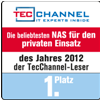 Top 10 most popular home use NAS of the year, 1st place - TecChannel (Germany)(2012/12/30)