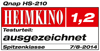 Excellent Award - Heimkino (Germany) (2014/7/15)