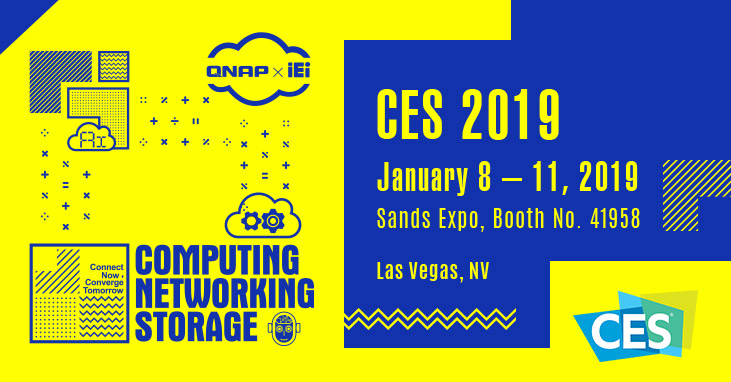 QNAP 以运算、网通及存储方案创新者现身 CES 2019,一站式 AI 解决方案与边缘运算 PoE 网络交换器新品竞出