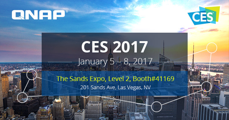 CES 2017:威联通首发亮相 Thunderbolt™ 3 NAS、QIoT Suite 和 QTS IoT 服务器、4K 影音直播,以及更多创新 NAS 解决方案