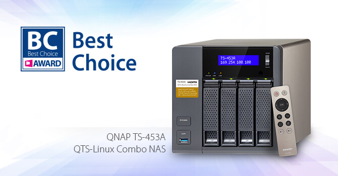威联通科技 TS-453A NAS 荣获 2016 COMPUTEX Best Choice Award