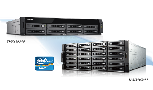 威联通推出企业级高效能、可扩充，搭载Intel Xeon 处理器的TS-ECx80U-RP Turbo NAS 系列