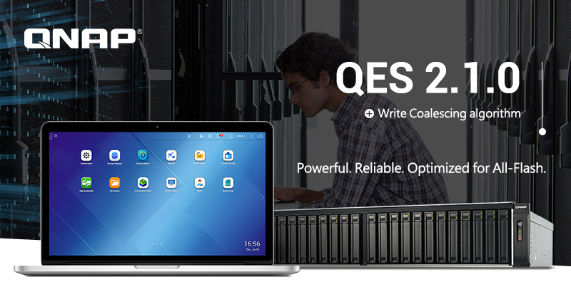 威联通发表新 QES 2.1.0 操作系统，优化 ZFS 文件系统全快闪配置读写效能，并支持软件定义预留空间 (Over-provisioning)