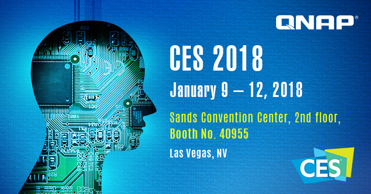 AI 应用全面启动：威联通于 CES 2018 首发亮相 AI 存储解决方案，展示 IoT 微型服务器与视讯陪伴机器人