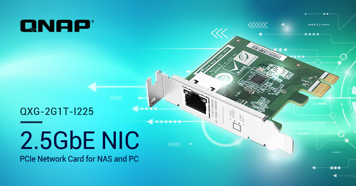 QNAP 发布新款 NAS 和 PC 两用的单端口 2.5GbE PCIe 网络卡