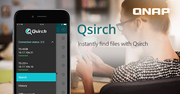 使用 Qsirch 行动 App 快搜 QNAP NAS 中的各类档案