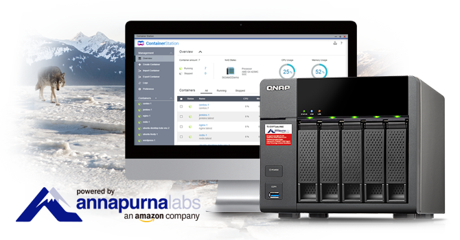 威联通科技发表强化版 AnnapurnaLabs, an Amazon company Alpine AL-314 四核TS-531P Turbo NAS，强悍效果节能并强势支持 10GbE 高速传输及 Container Station 虚拟容器技术