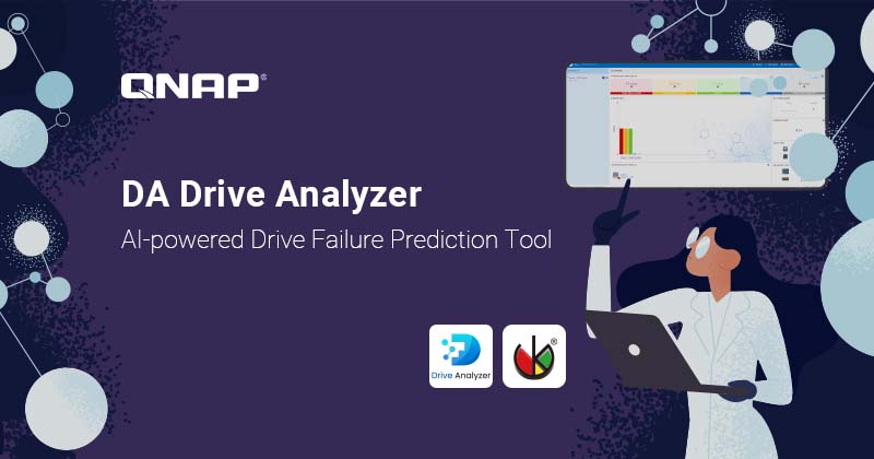 QNAP 与 ULINK 推出 DA Drive Analyzer,为 NAS 提供准确 AI 磁盘故障预测,缩短停机时间