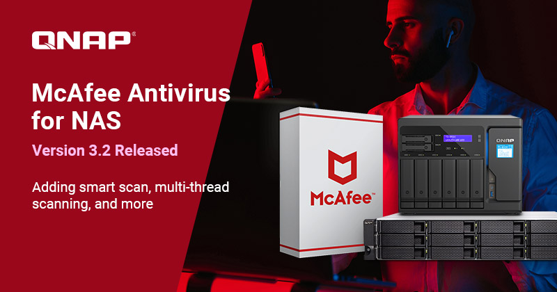 威联通更新 NAS 专用 McAfee 防病毒软件，及新增多线程扫描等功能