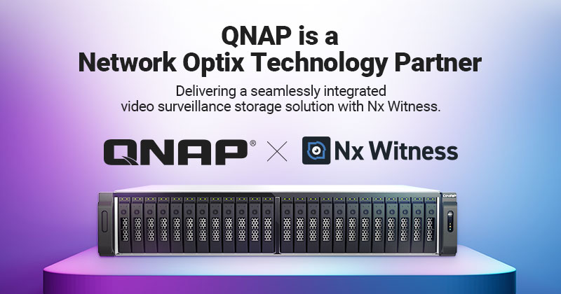 QNAP 成为 Network Optix 官方合作伙伴,携手提供无缝整合 Nx Witness 的监控影像存储解决方案