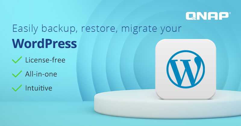 QNAP 推出免授权费、一站式 WordPress 备份解决方案