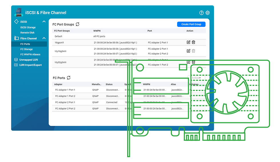 QNAP Fibre Channel 光纤信道卡