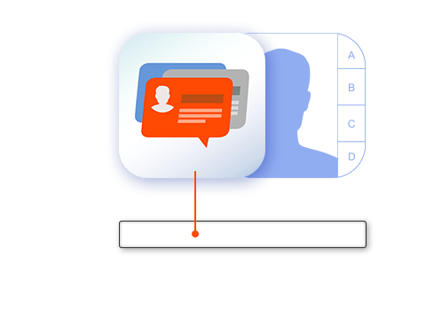 搭配 Qcontactz，迅速寻找联络人