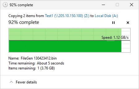 Non SMB Multichannel(10GbE x 1 channel)