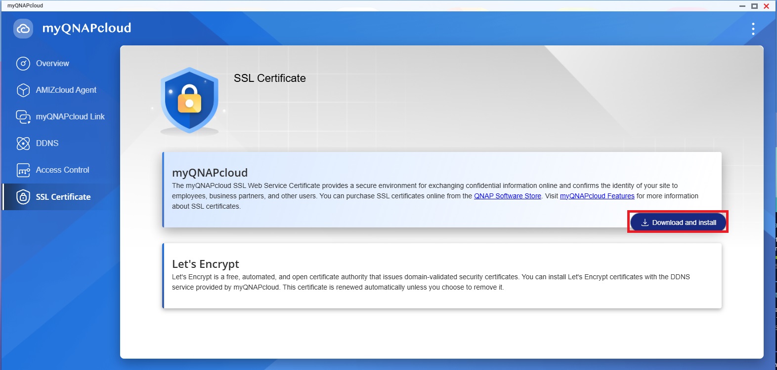 How can I install a myQNAPcloud SSL certificate when a third-party ...