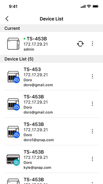 一次管理多台 NAS