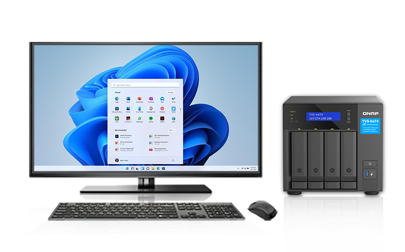 HDTV 上观看 NAS 影音文件或虚拟机
